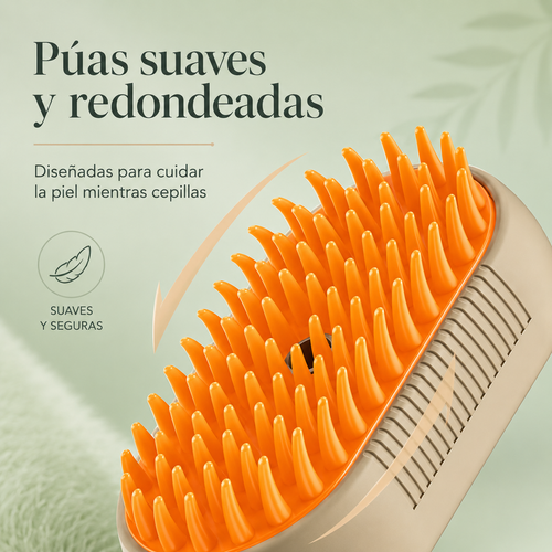 Cepillo de Vapor 3 en 1 para Mascotas